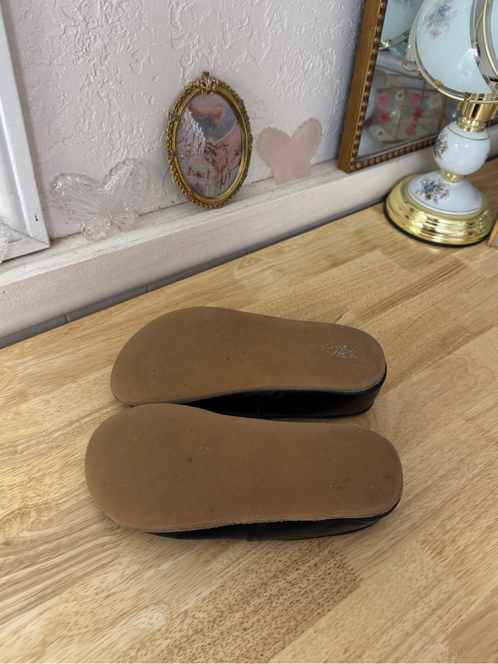 Vintage Barefoot Minimalist Black Leather Slip On Flats EU 40 Comfort - Picture 9 of 16